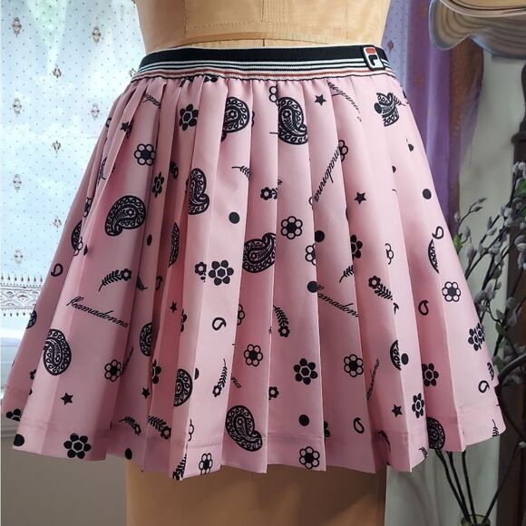 Fila x Fleamadonna Pleated Mini Skirt Size S/P - Picture 1 of 12